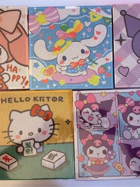 Hello Kitty Diamond Art Mosaic Kit - Multicolor x 5 kits.